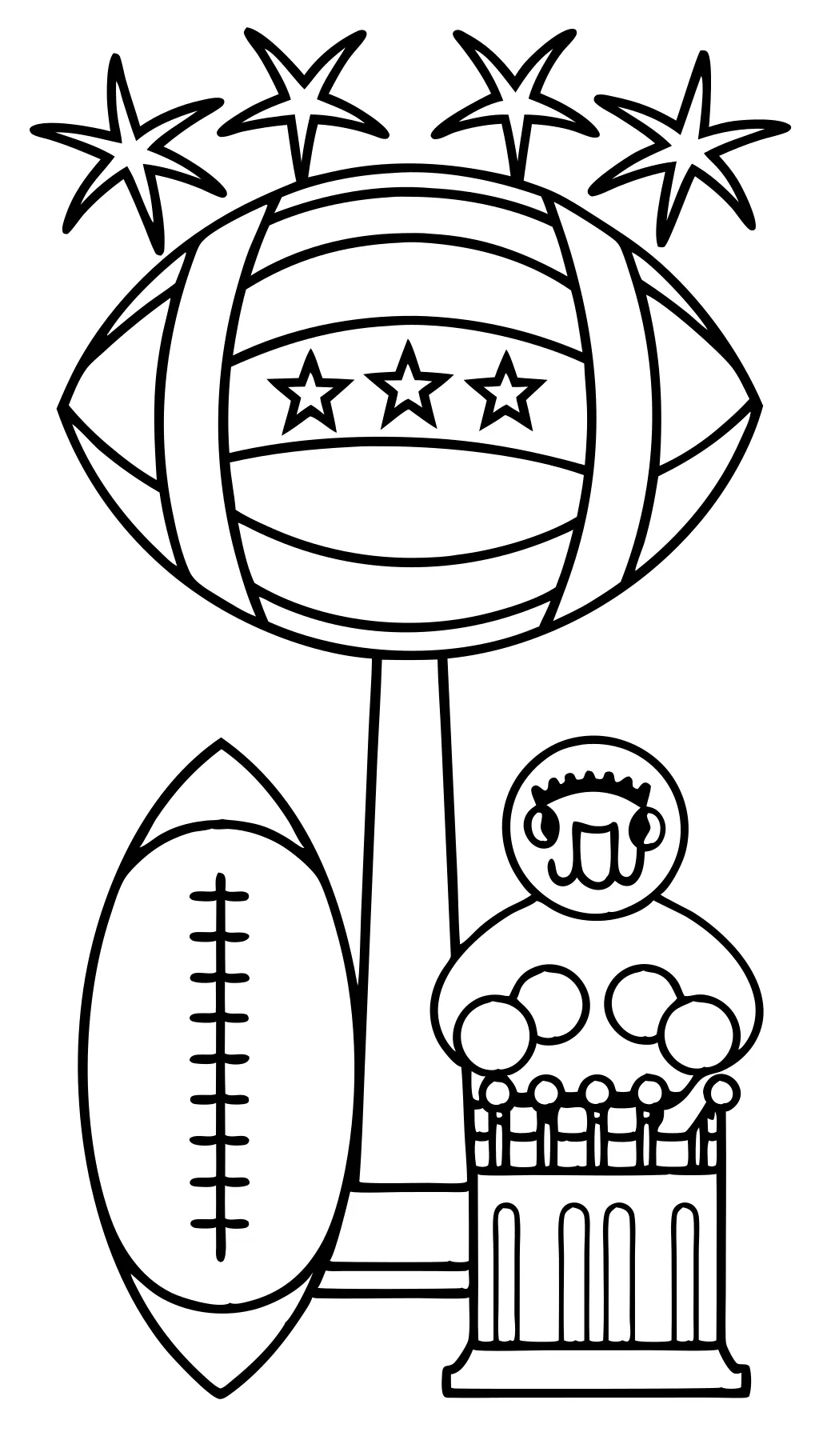 coloring pages super bowl